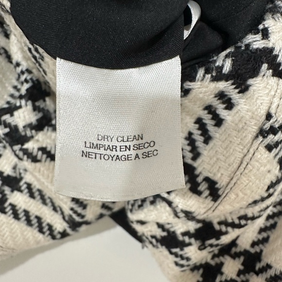 Nine West Plaid Tweed Sleeveless Sheath Dress Size 10 Black and White - Picture 4 of 6